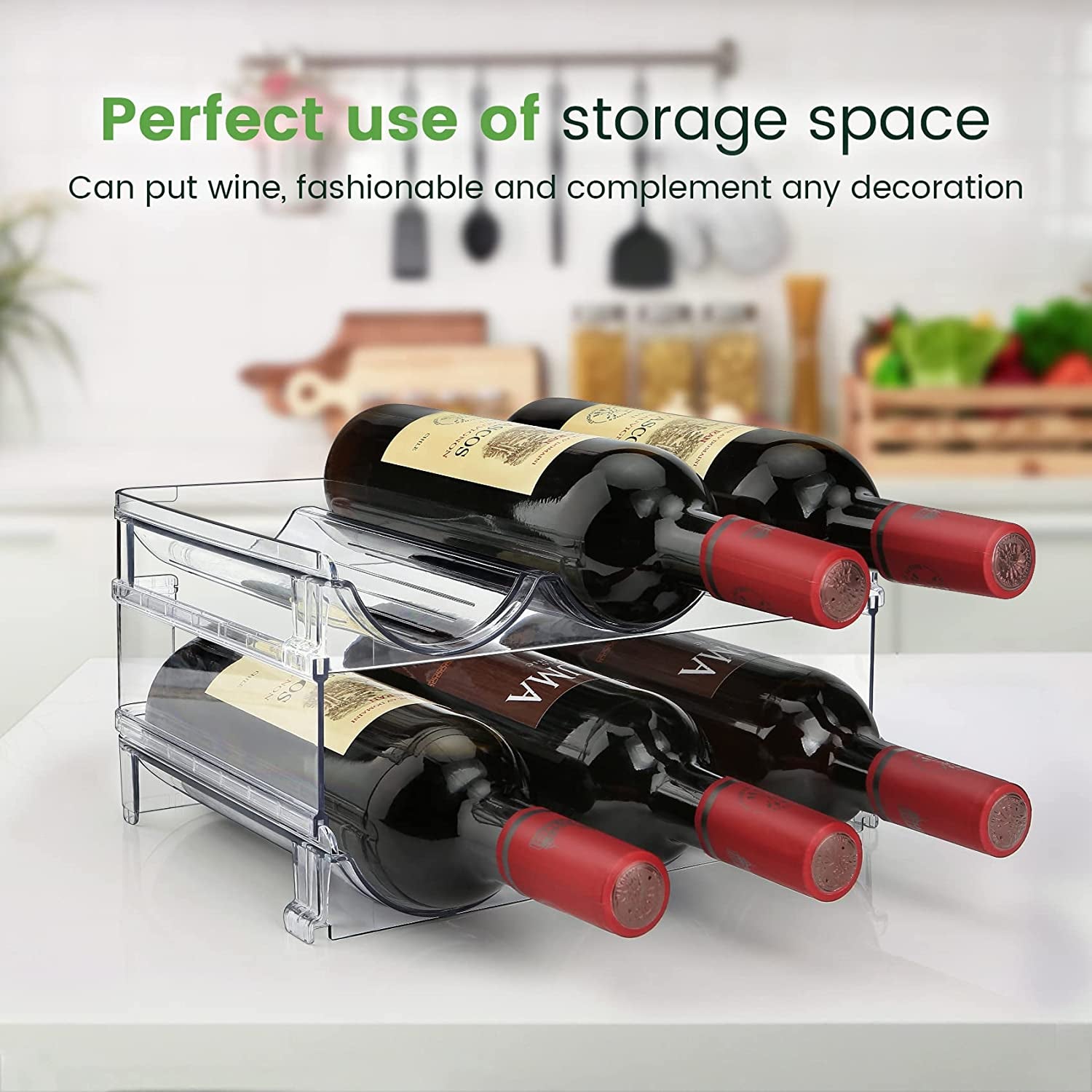 Stackable Water Bottle Organizer | 2-Pack