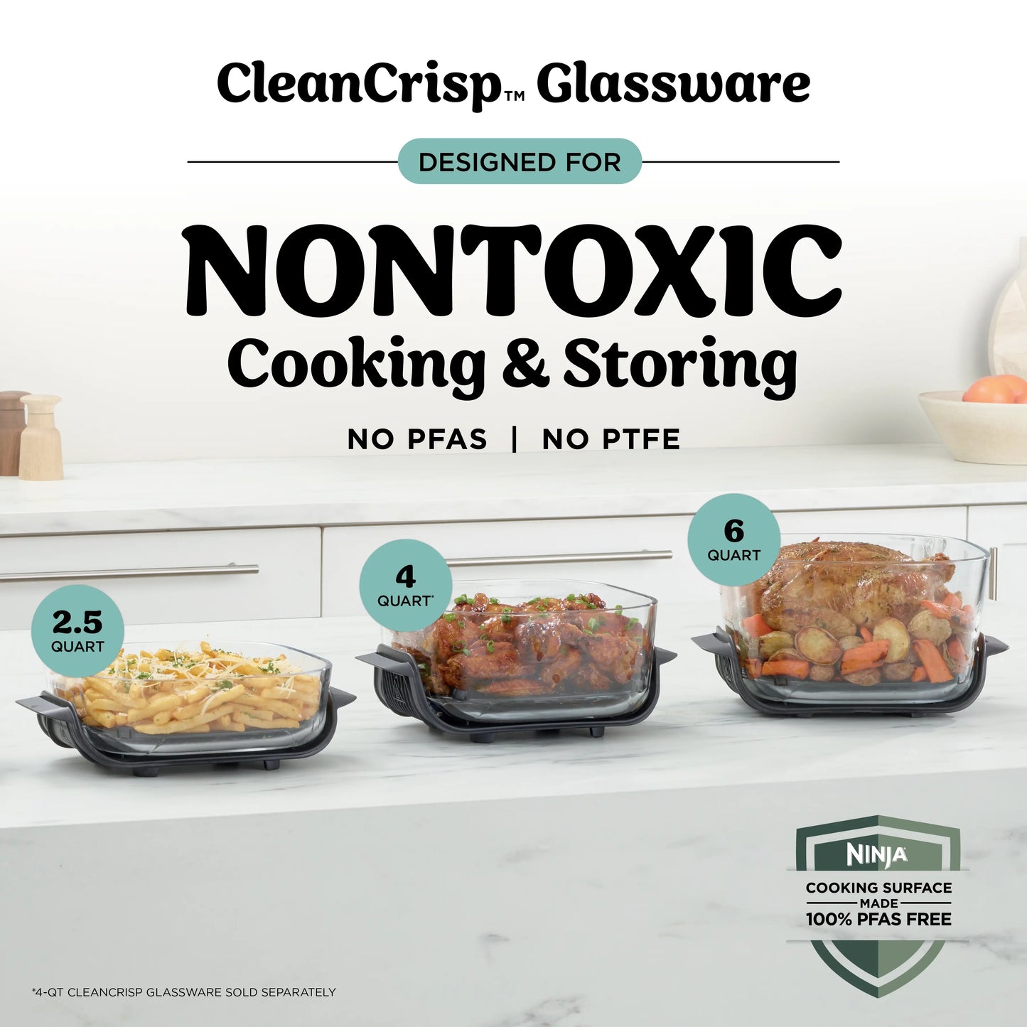 Ninja Crispi Pro 6-In-1 Glass Countertop Air Fryer - AS101