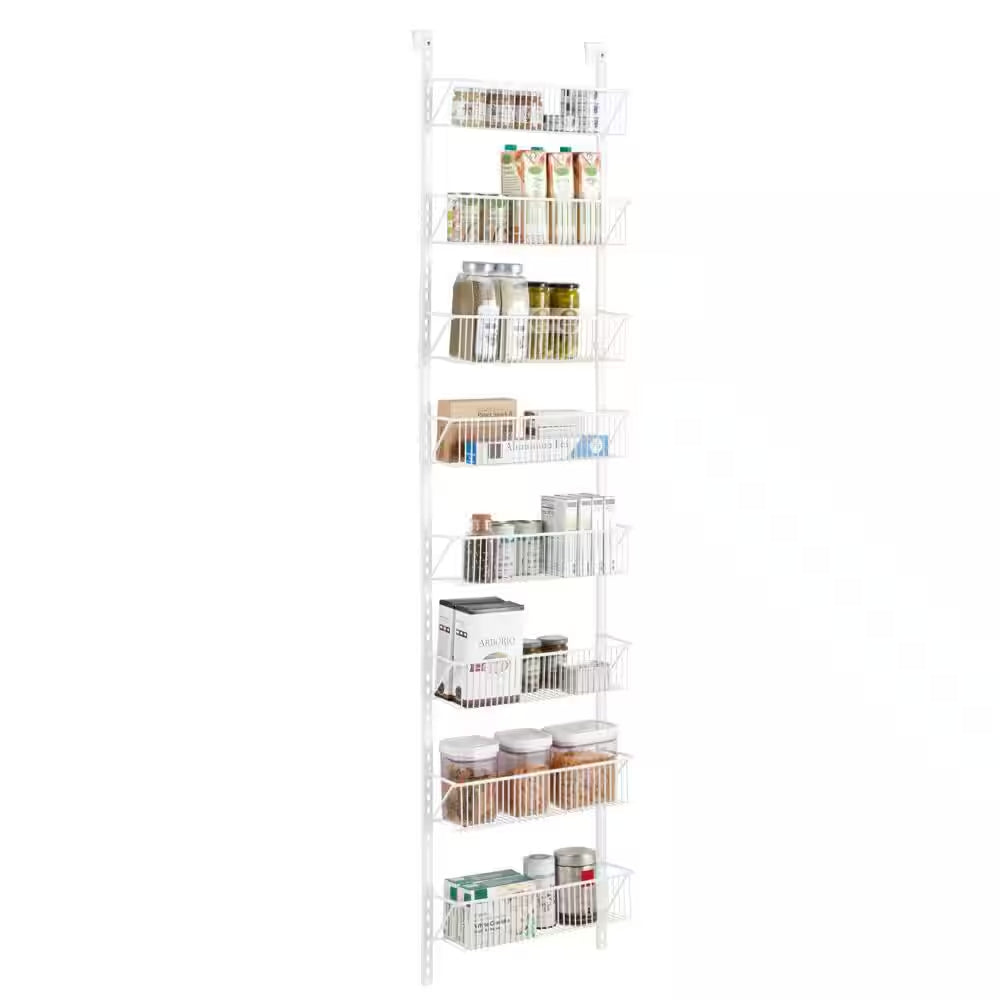 8 Tier Over-The-Door Adjustable Pantry Organizer