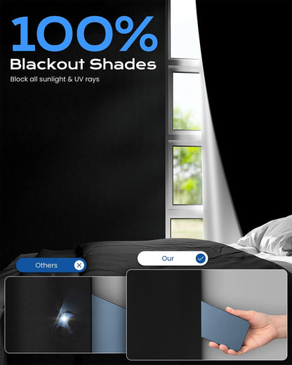 No-Drill Portable Blackout Blind | 42 × 60 in