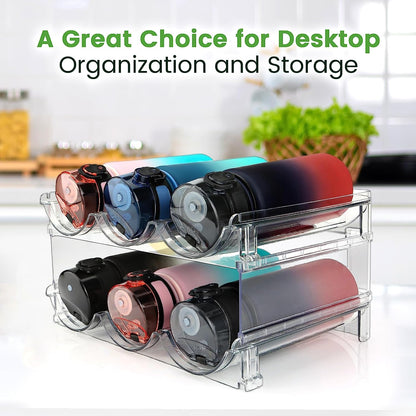 Stackable Water Bottle Organizer | 2-Pack
