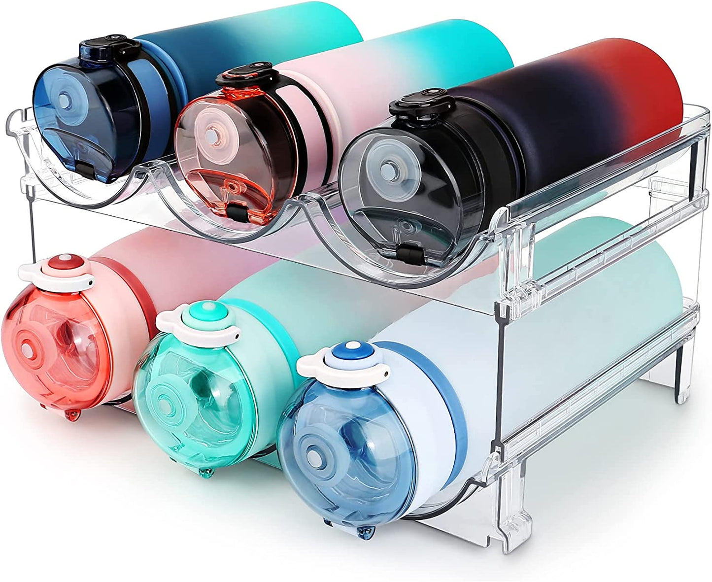 Stackable Water Bottle Organizer | 2-Pack