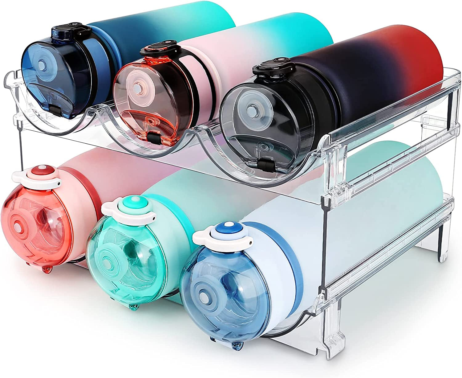 Stackable Water Bottle Organizer | 2-Pack