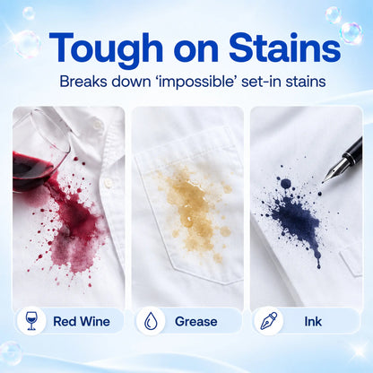 NEW! Earth Breeze Miracle Stain Remover Spray - Powerful All-In-One Laundry Pretreat & Fabric Stain Remover | Ultra-Effective, Fast-Acting Tough Stain Eliminator for Clothes, Carpet, Upholstery & Pets | Non-Toxic, No Bleach | Made in USA | 4 Fl Oz