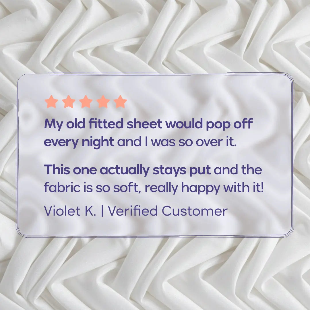 Mellow Sleep | Cooling Easyfit Sheet - Silky Soft Breathable Fitted Sheet Stays Wrinkle-Free Trusted by Top Hotels