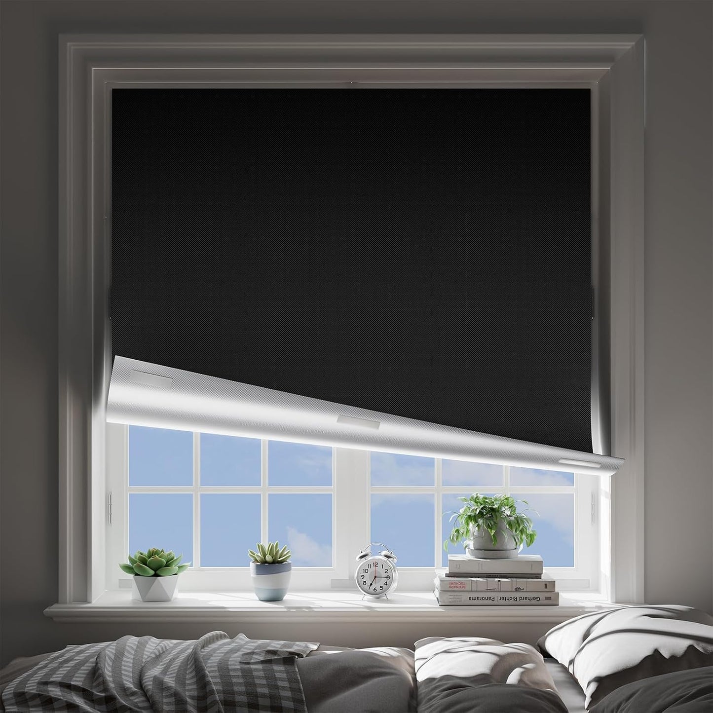 No-Drill Portable Blackout Blind | 42 × 60 in
